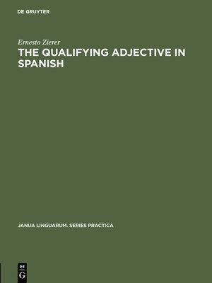 cover image of The Qualifying Adjective in Spanish
